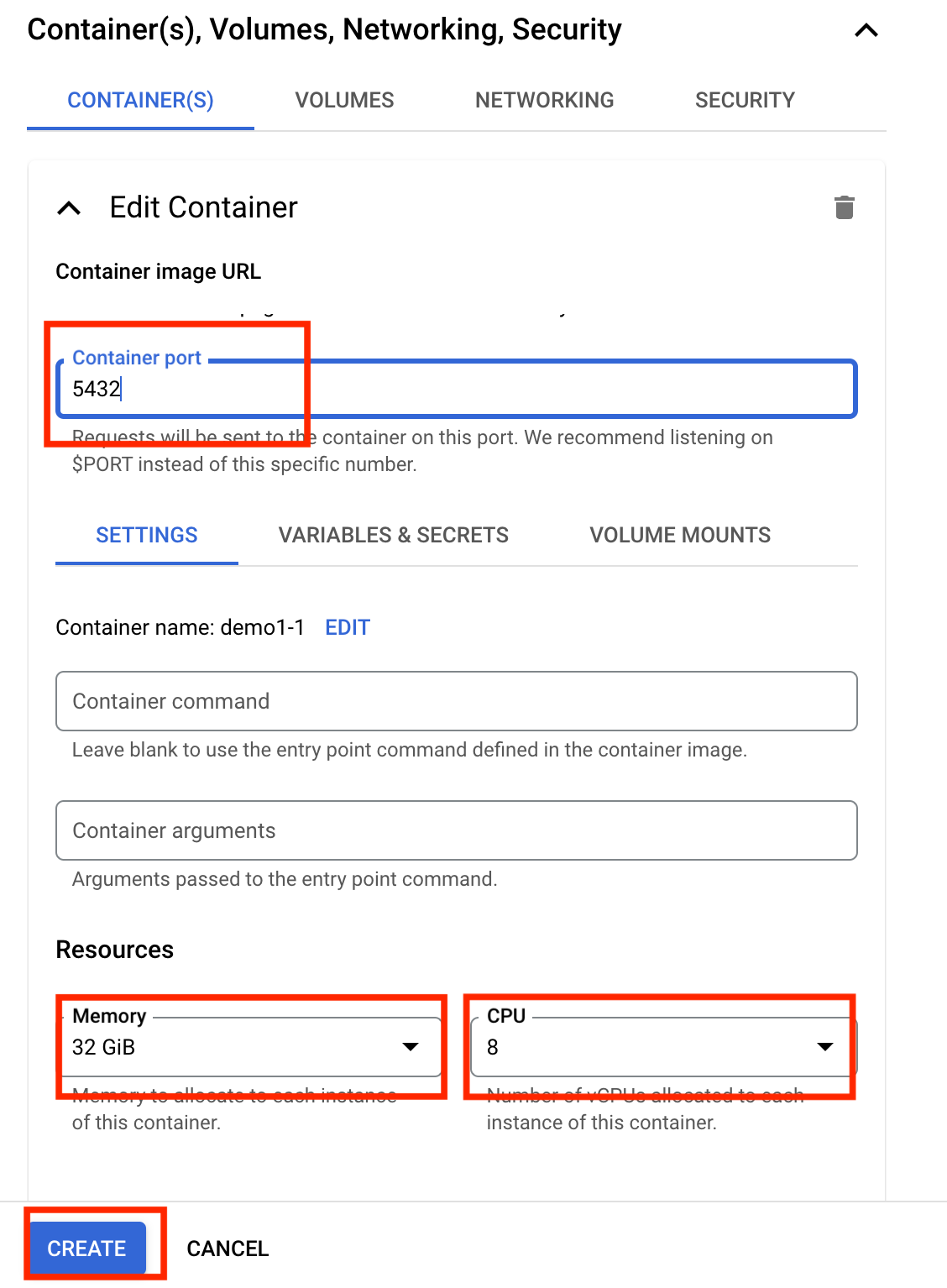 Konfigurasi Container Google Cloud