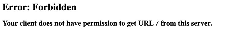 Google Cloud の禁止エラー