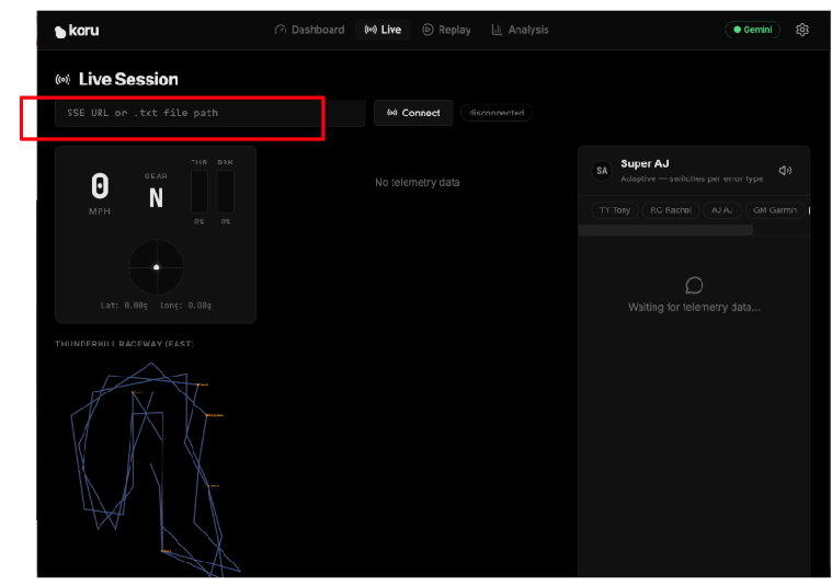 ورودی جریان Koru SSE