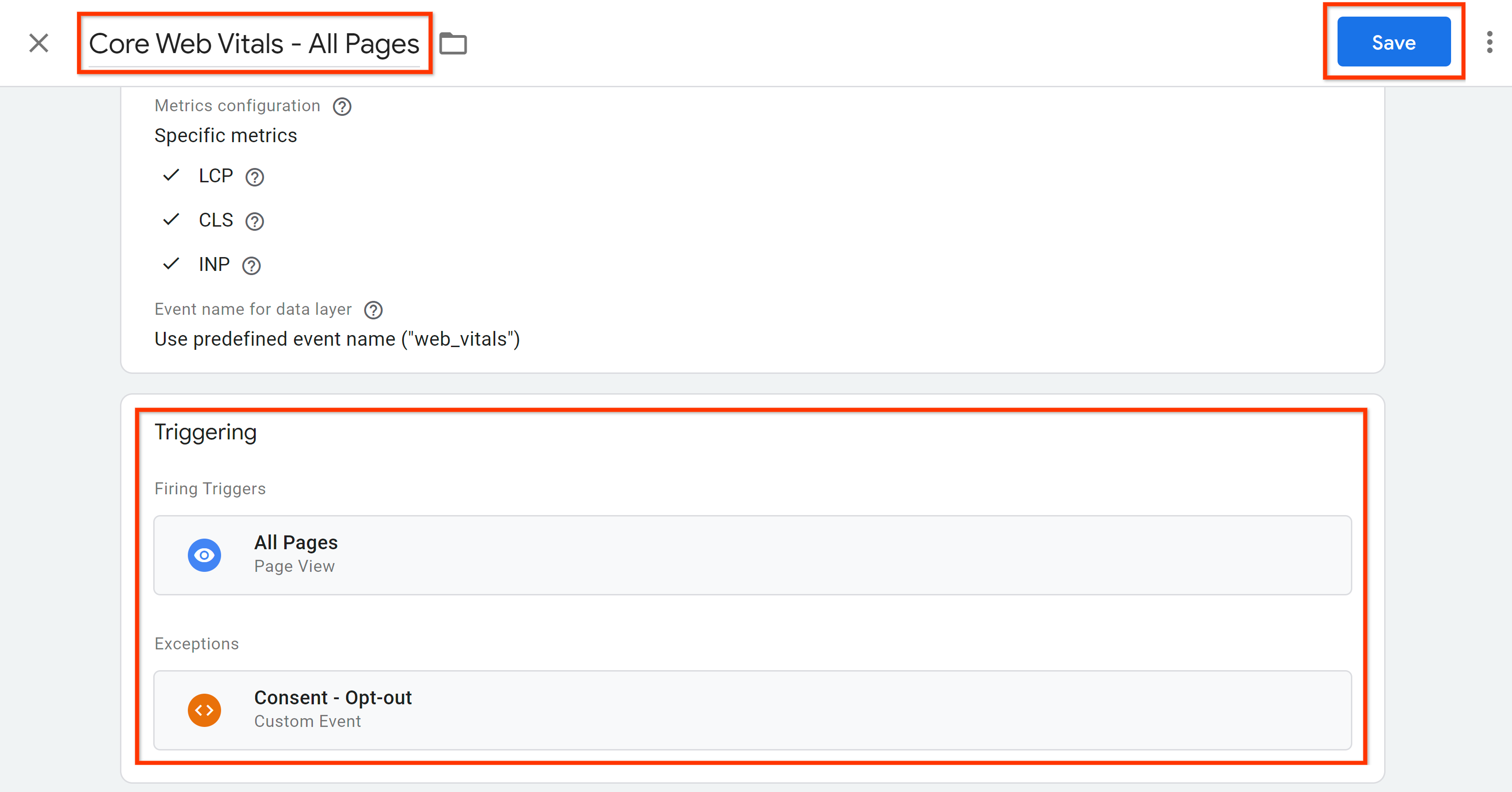 Pemicu kustom untuk tag Data Web.