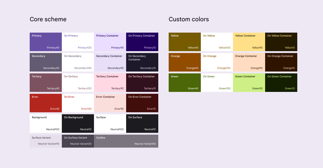 Google Material Colors Palette Copy Paste Webflow Cloneable