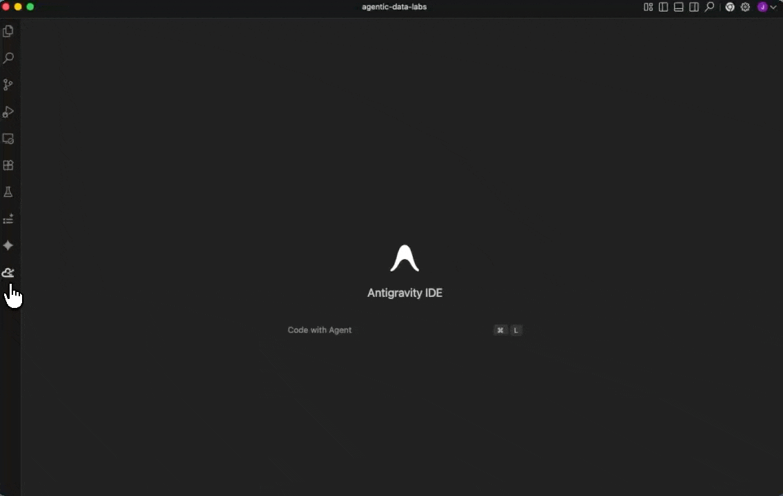 Reopens the Data Agent Kit Settings if you have the extension installed.