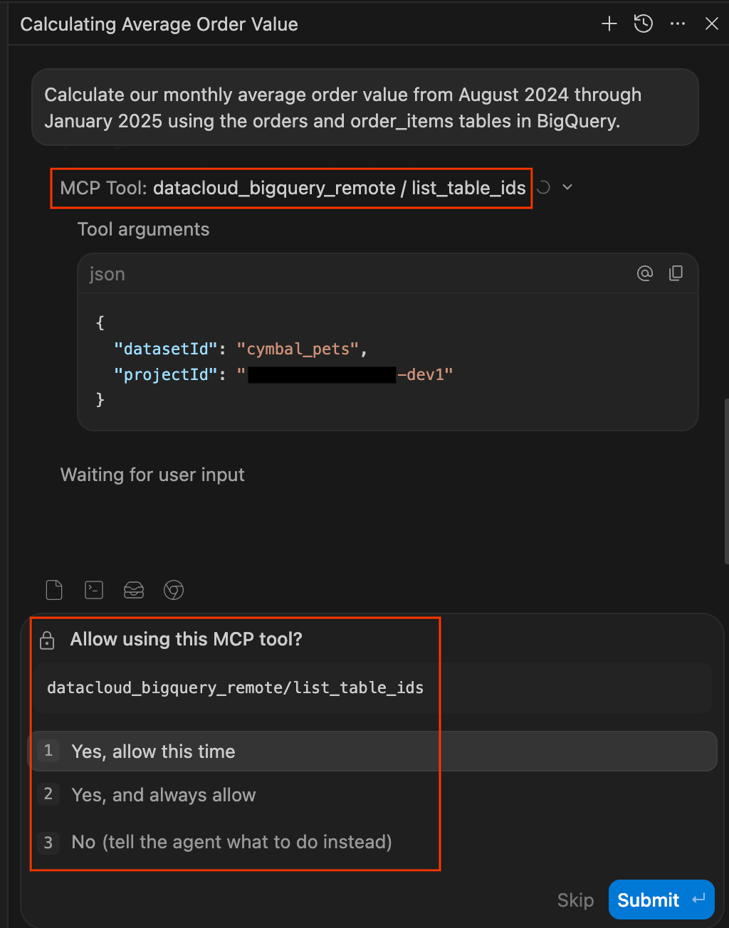 MCP Tool Permission Prompt