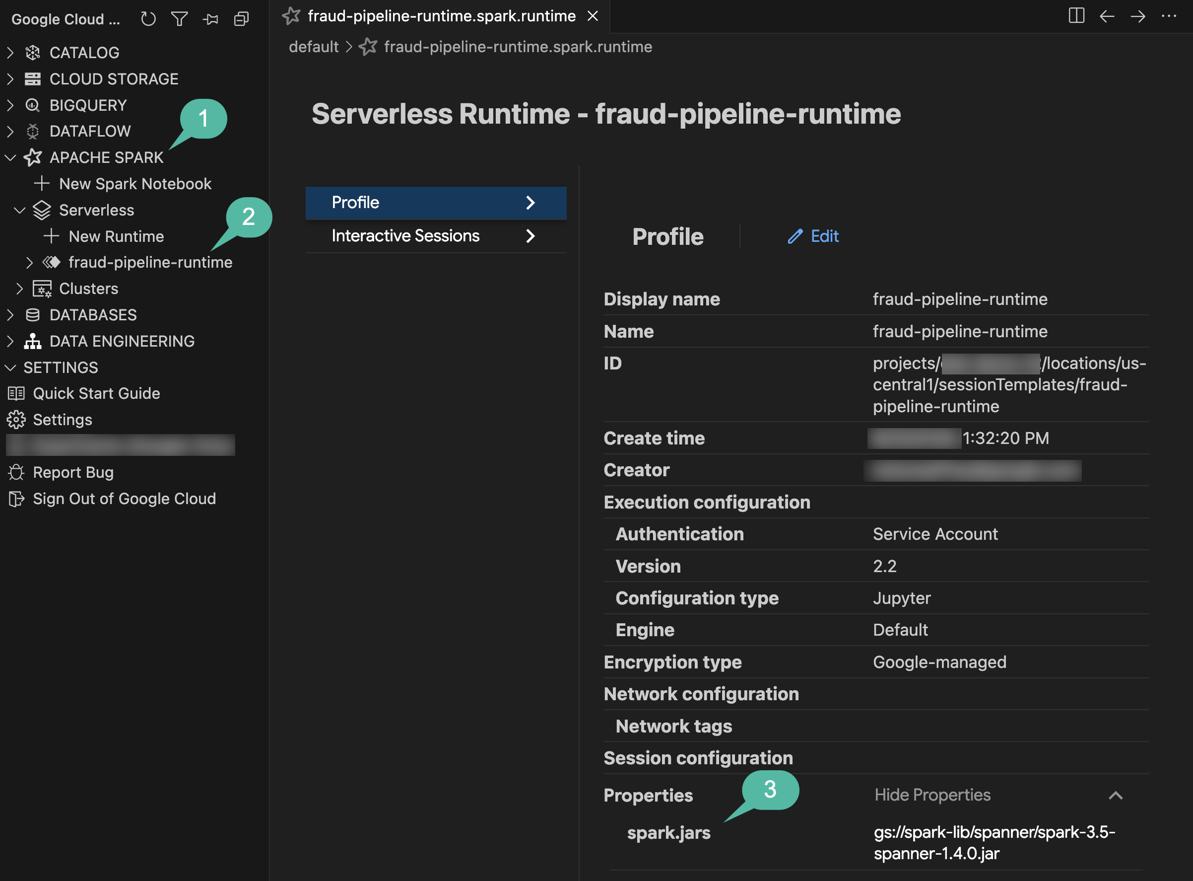 Explore Spark Serverless Runtime Properties