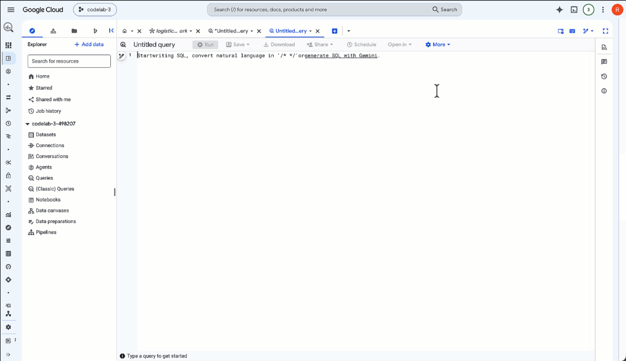 Kết quả dưới dạng biểu đồ BigQuery 2
