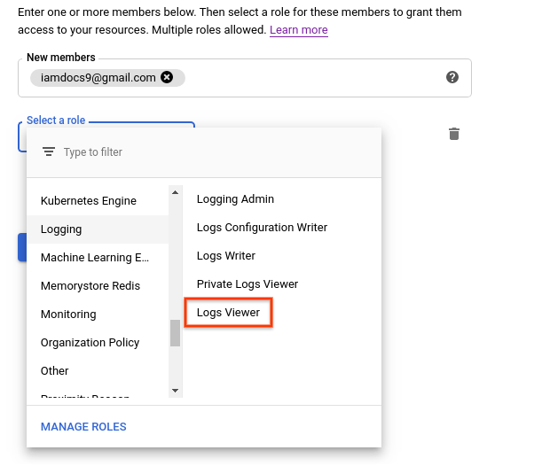 عرض صفحة "إدارة الهوية وإمكانية الوصول" 