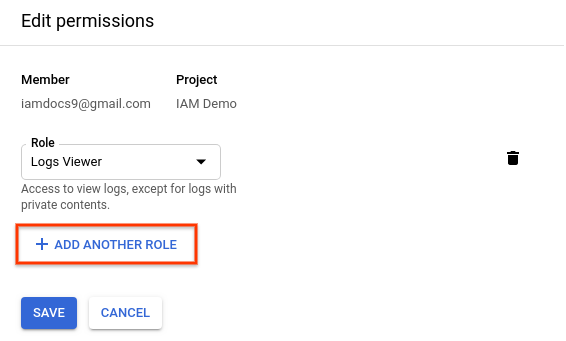 חלונית עריכת ההרשאות, שבה מוצגת האפשרות 'הוספת תפקיד נוסף'.