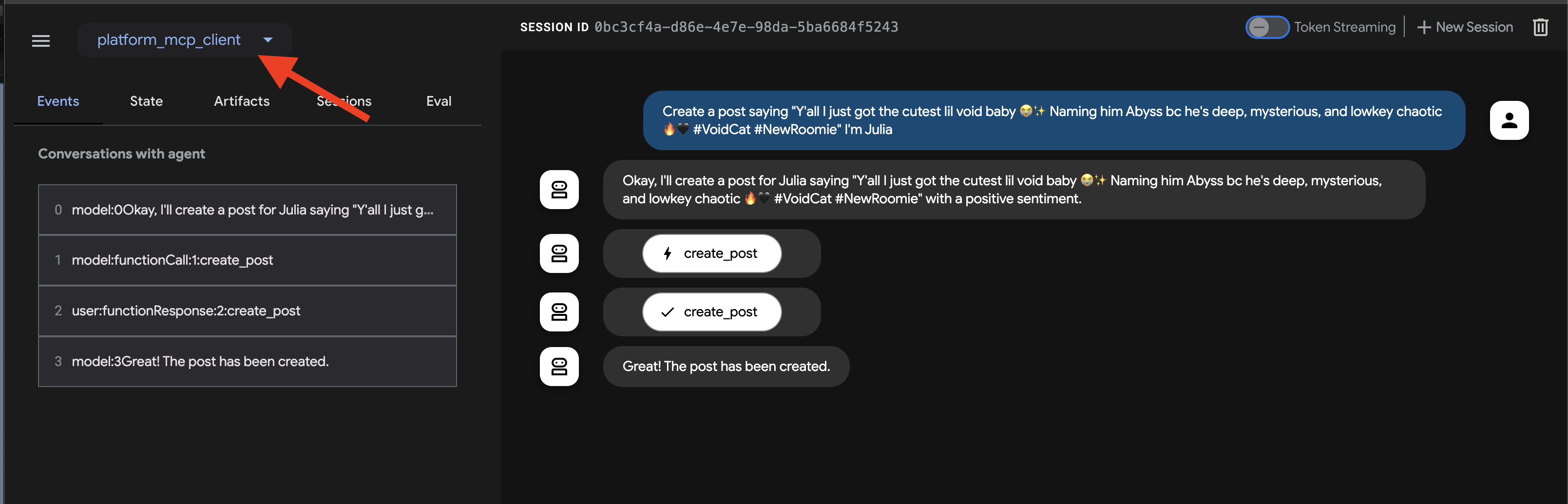 Postingan UI Dev ADK