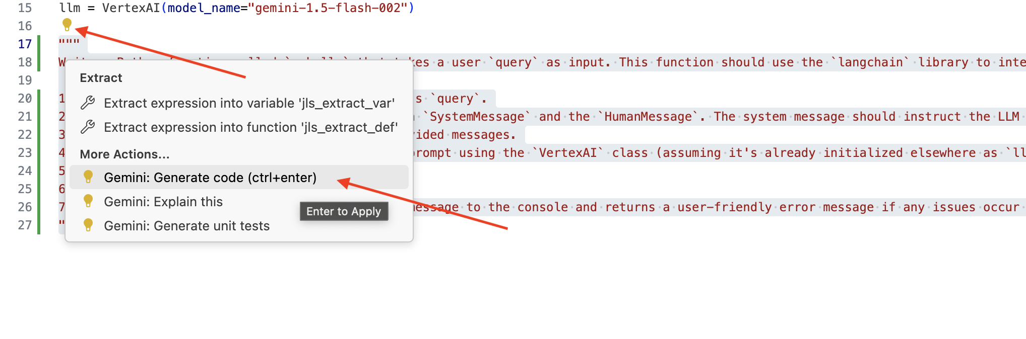 Generate Code