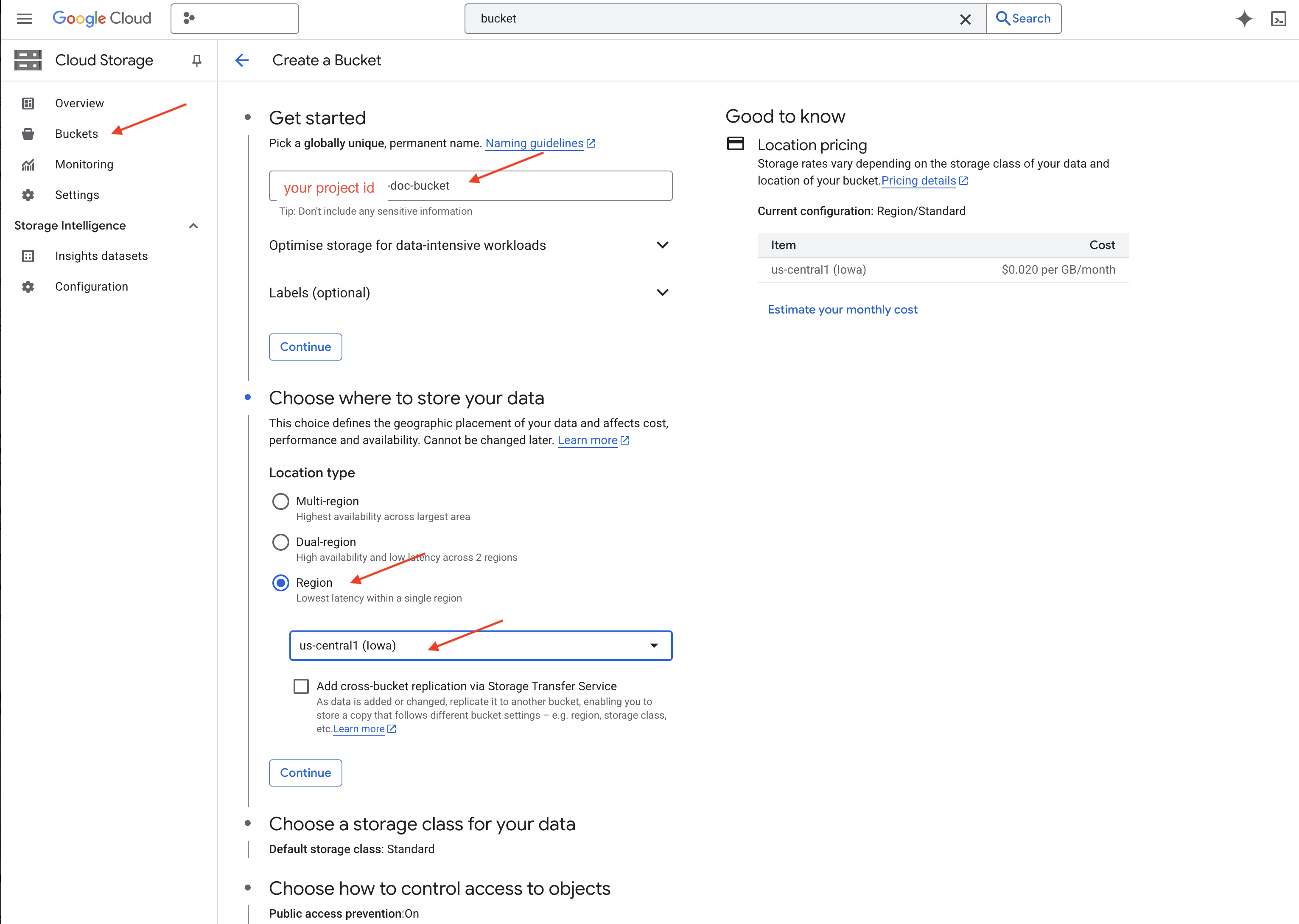 สร้างที่เก็บข้อมูล