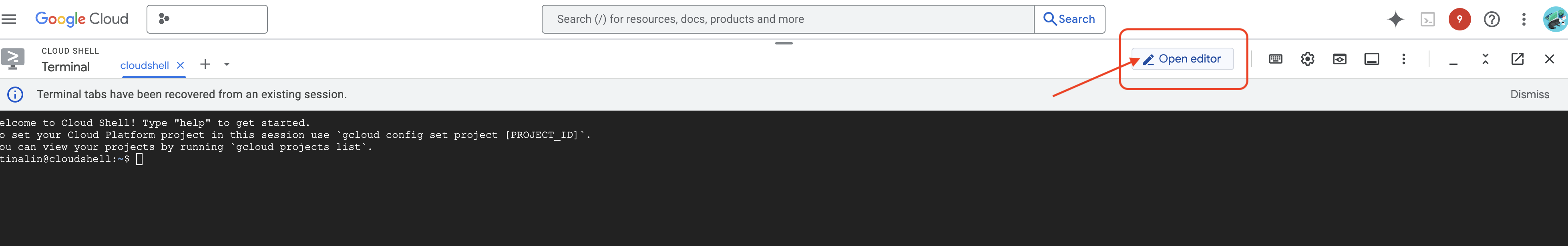 Open Editor