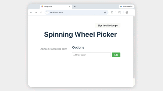 Roda Pemilih dengan Login
