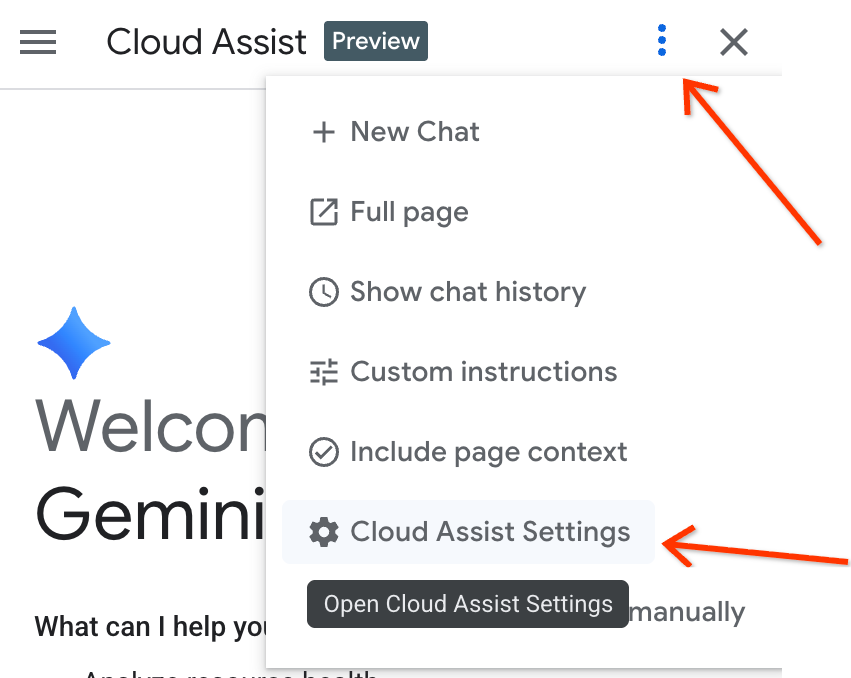 Acesse as Configurações