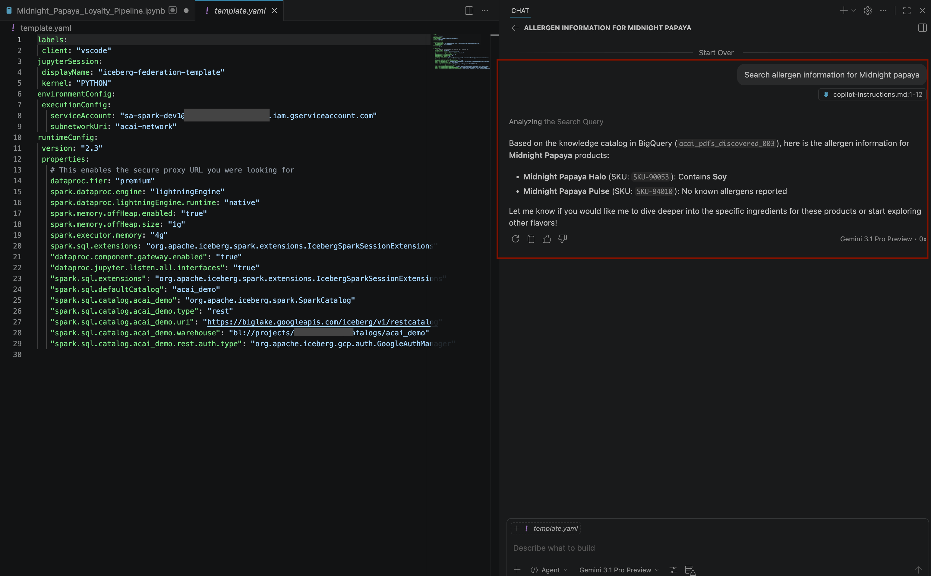 Midnight papaya allergen results
