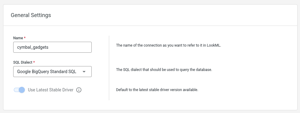 Screenshot setelan koneksi umum