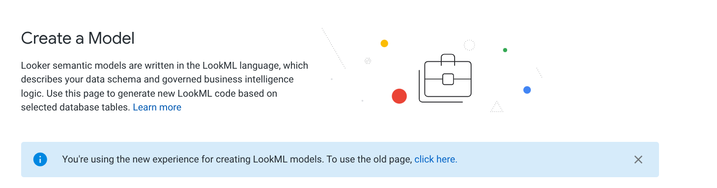 Screenshot link dialog pembuatan model lama