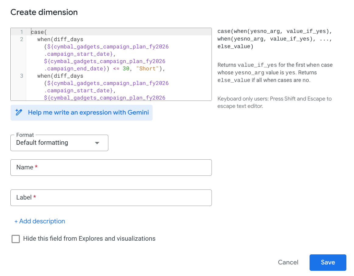 Screenshot dell'assegnazione dei nomi ai livelli della campagna
