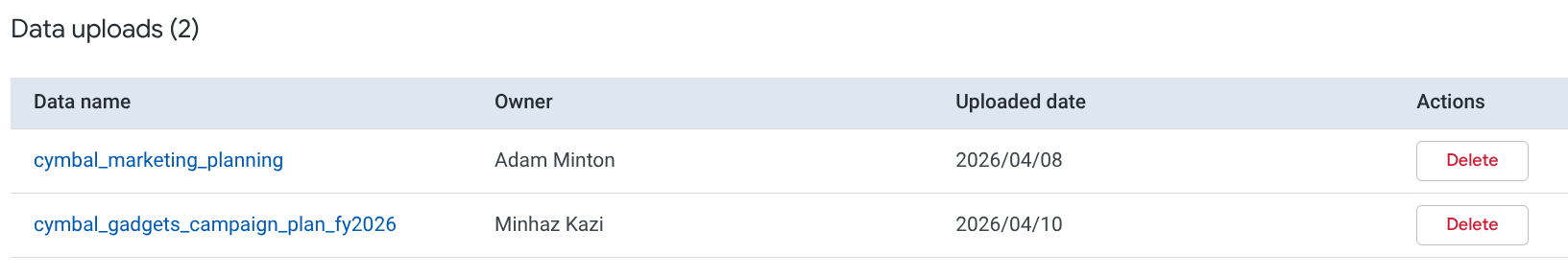 ภาพหน้าจอการลบ