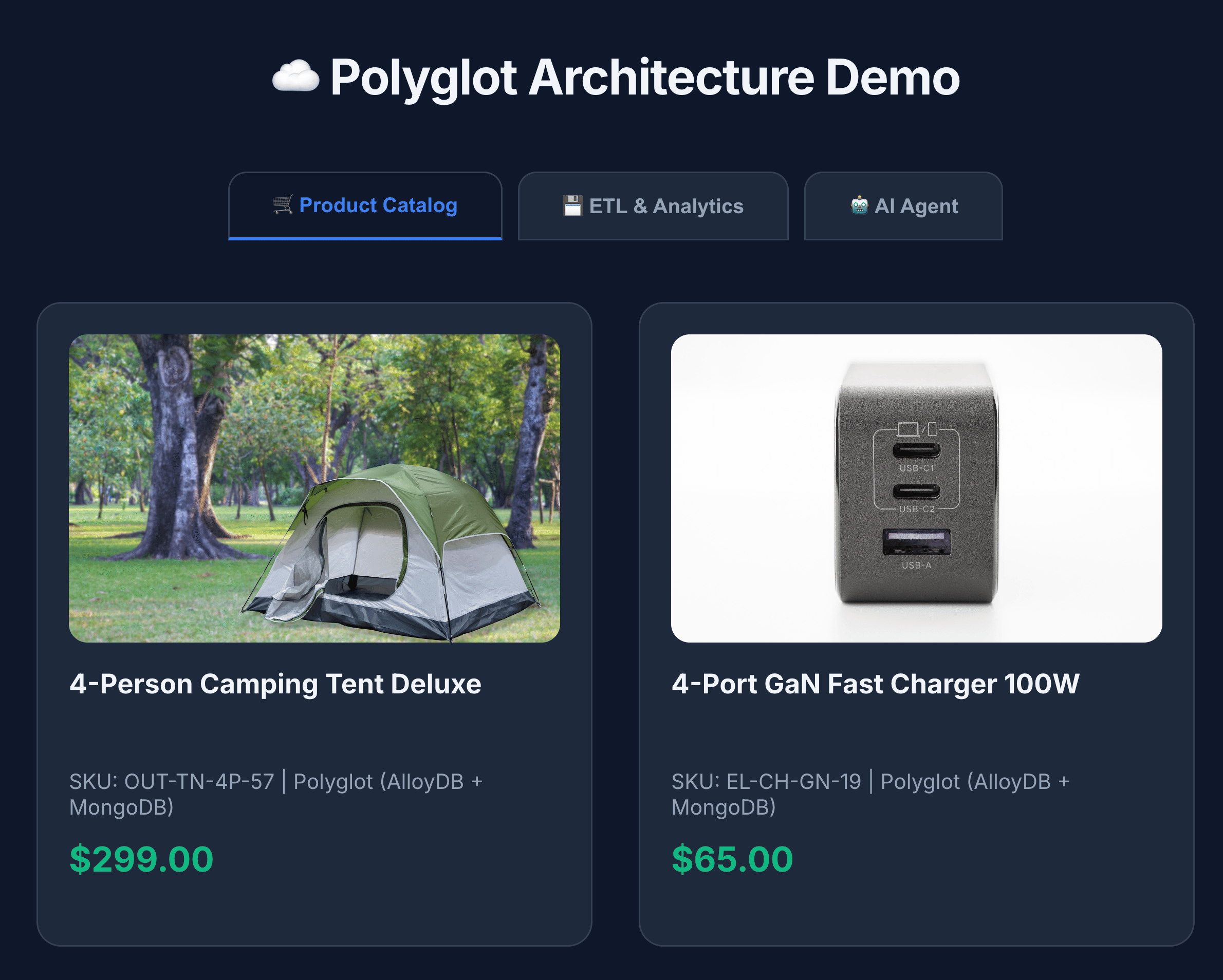 Catalogo dei prodotti