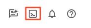 תמונה של הלחצן להפעלת Cloud Shell