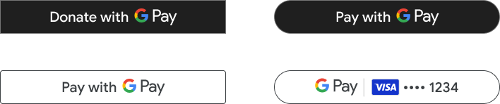 Google Pay dynamic buttons example