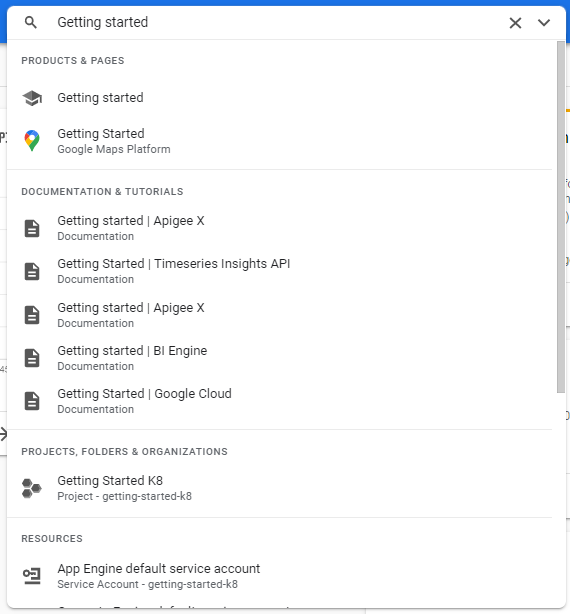 শুরু করার মেনু।