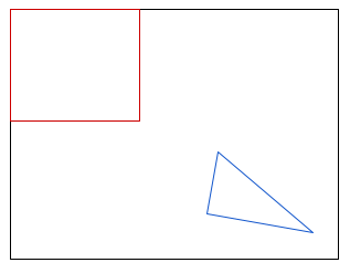 Motion detection zone - a frame with two zones