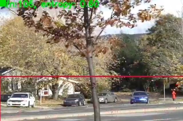 Zona de detección de movimiento: ejecuta la detección de movimiento desde la zona anotada en un video de ejemplo
