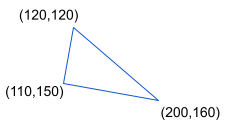Motion detection zone - triangle