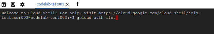 Inicialización de Cloud Shell