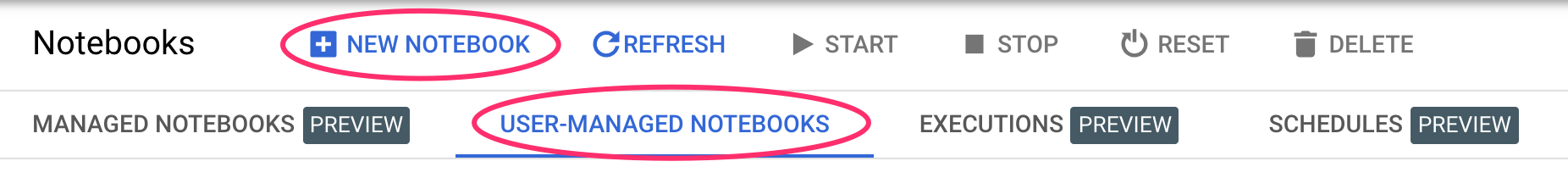 יצירת Notebook חדש