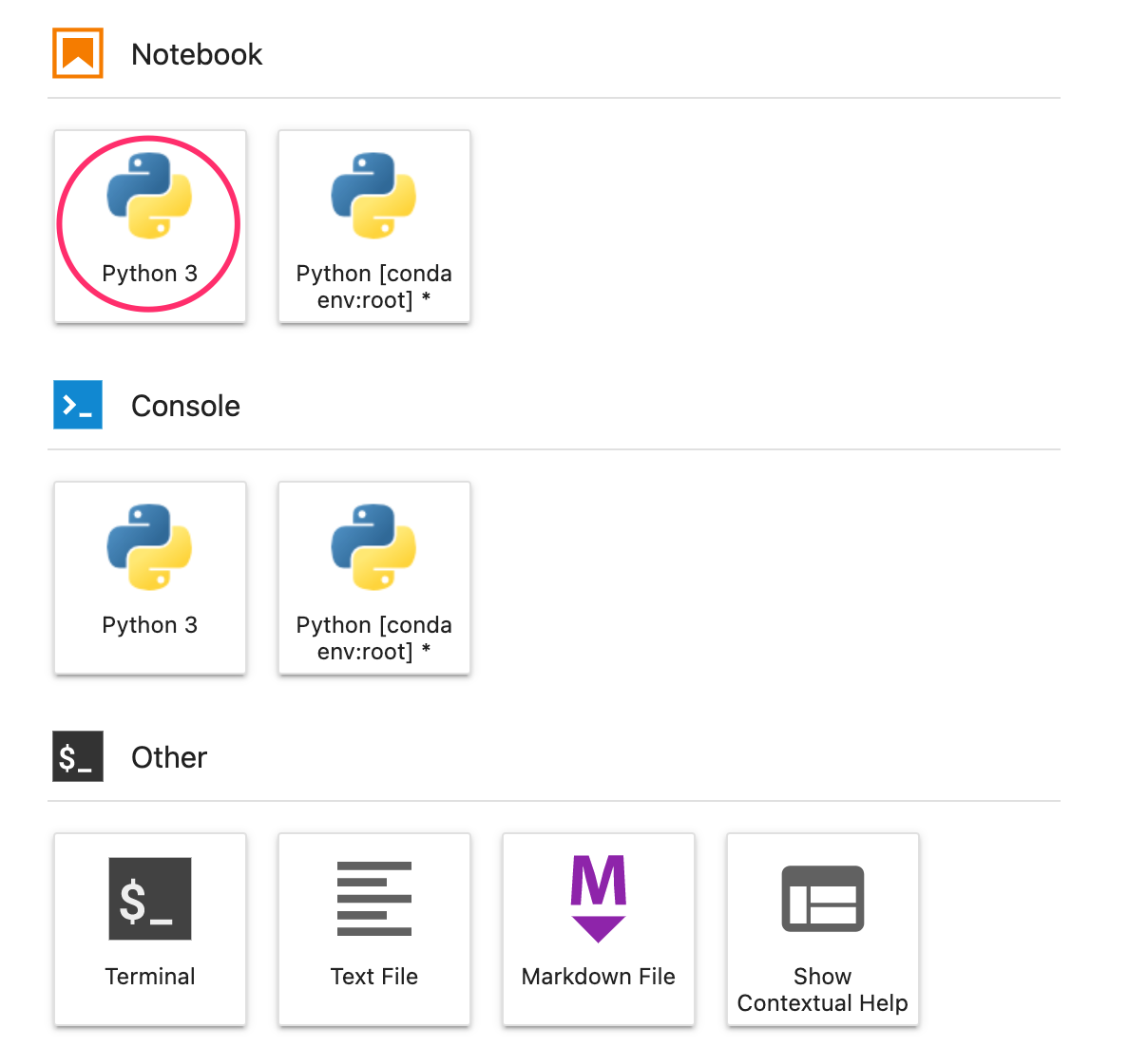 Crea blocco note Python3