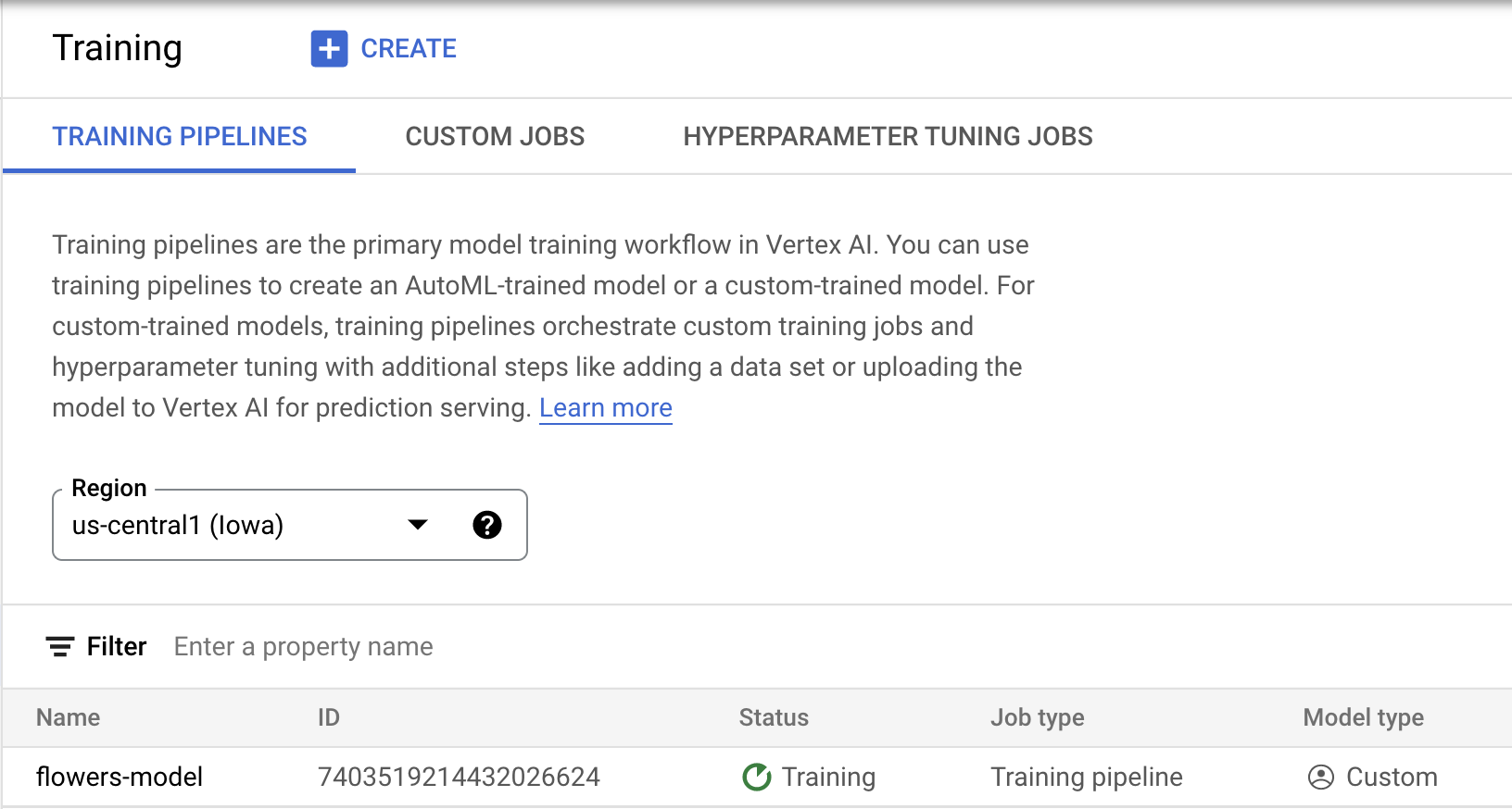 Job di addestramento