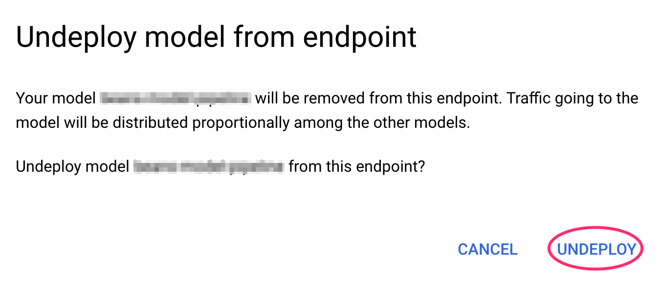 Cancelar a implantação do modelo