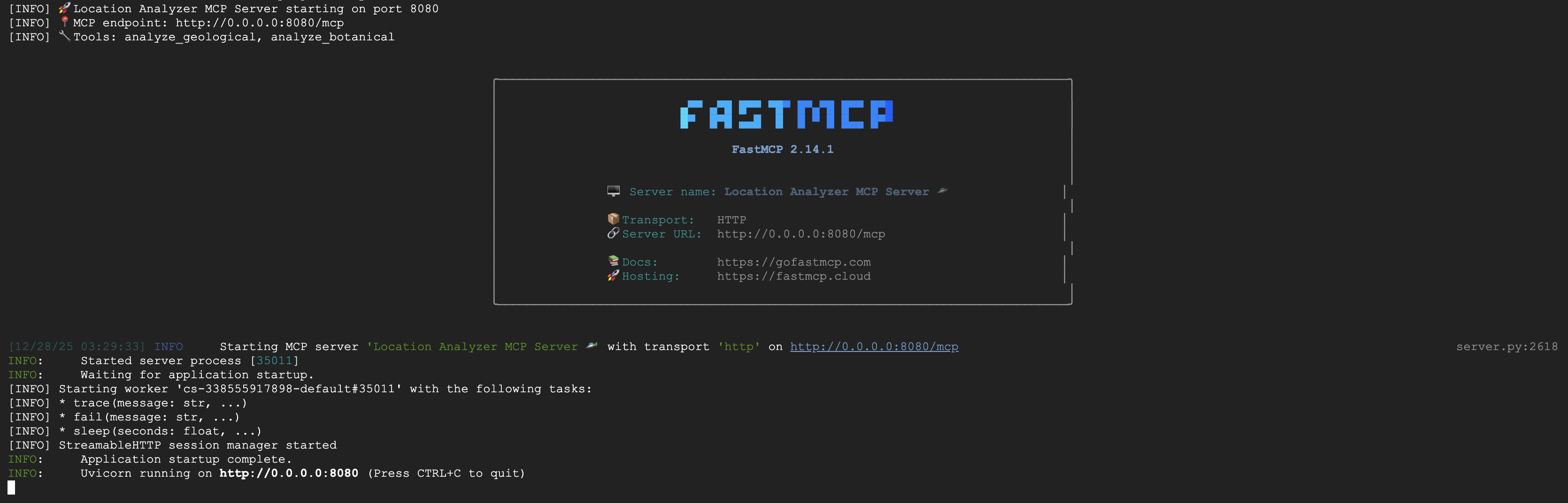 fastmcp 服务器