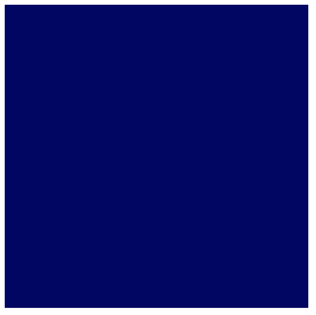 clear 操作で使用するデフォルト色の変更方法を示すために暗い青色にクリアされたキャンバス。